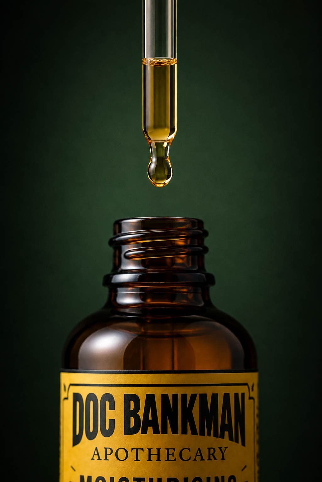 A single drop of oil, macro