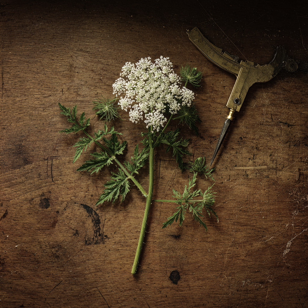 Carrot seed botanical cutting
